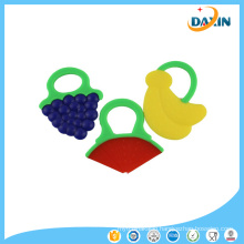 Cute Fruit Shape Newborn Baby Infant Silicone Teether Teething Toys